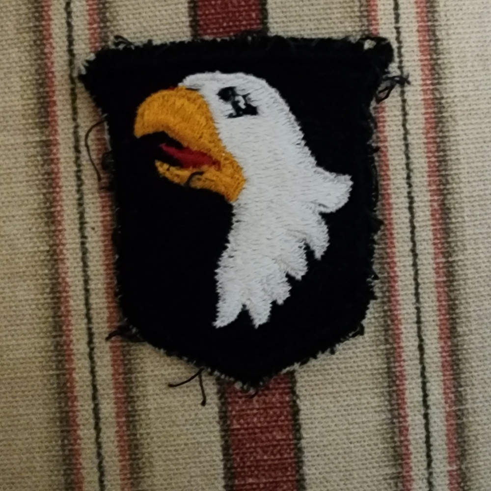 Eagle Embroidered Patch - Black, White, Yellow